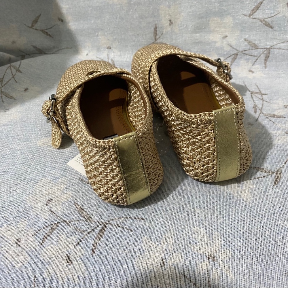 Alaia Beige Woven Mary Jane Flats - Picture 6 of 7